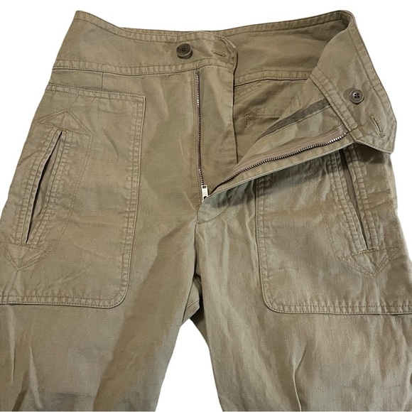 Isabel Marant Etoile Raluni Cropped Pouch Pocket Pants in Light Beige 34 US 2 - Picture 10 of 16